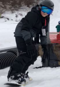J. Craft first time snowboarding!